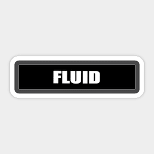 Fluid - Black Sticker